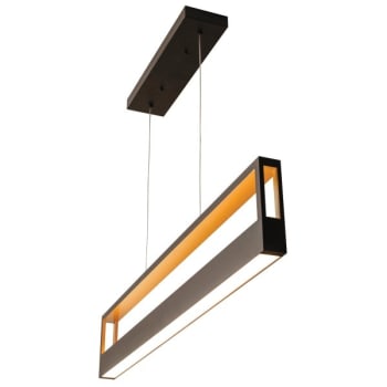 Image for Afx Echo 37w 1-Light Pendant Fixture (Black/gold) from HD Supply