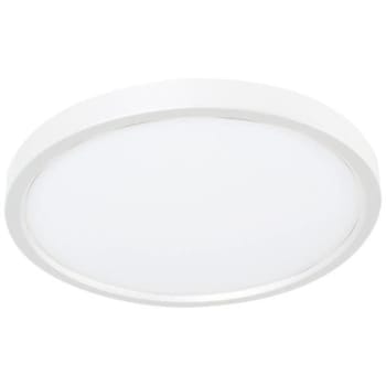 Image for AFX 12W Edge LED Round 5-3/8" Ceiling Flush Mount, White, 3000K from HD Supply