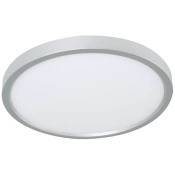 Afx® Edge 12 In. Round Led Flush Mount Light (Satin Nickel)