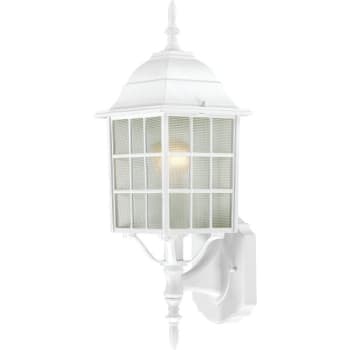 Image for Nuvo Lighting® Adams 6.12 x 18.25 in. 1-Light Outdoor Lantern (White) from HD Supply