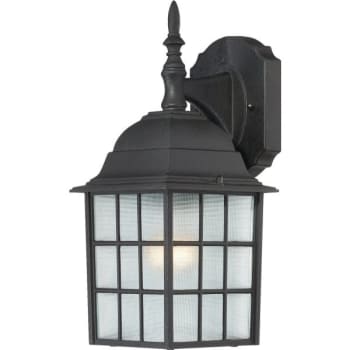 Nuvo Lighting® Adams 6.13 x 13.75 in. 1-Light Outdoor Lantern (Black)