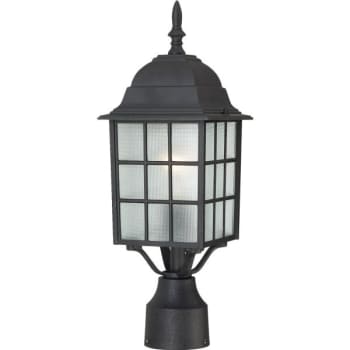 NUVO Lighting® One-Light Outdoor Post-Top Lantern Textured Black