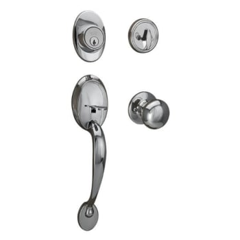 Image for Design House Coventry Polished Chrome Handlset with Cambridge Int Knob & Deadblt from HD Supply