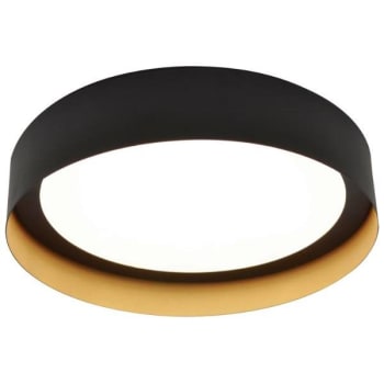 Image for Afx® Reveal 16 In. Led Flush Mount Light (Black/gold) from HD Supply