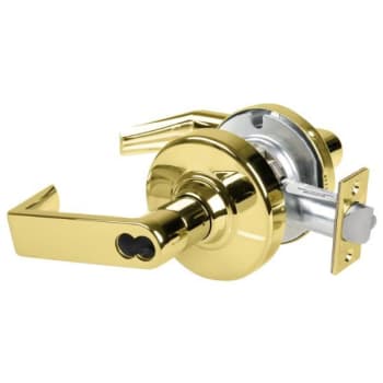 Image for Schlage Alx Storeroom Lockset, Sfic Housing, Bright Brass, Non-Handed from HD Supply