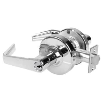 Image for Schlage Alx Storeroom Lockset, Saturn, S123 Keyway, Bright Chrome, Non-Handed from HD Supply