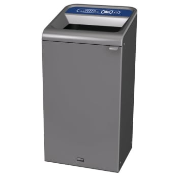 Image for Rubbermaid Configure 23 Gal Stenni Gray 1-Stream Mixed Recycling Container from HD Supply