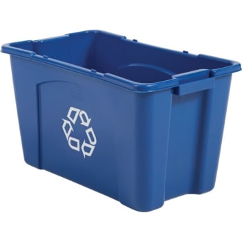 Image for Rubbermaid 14 Gal Blue Multiple Material Recycling Box (6-Pack) from HD Supply