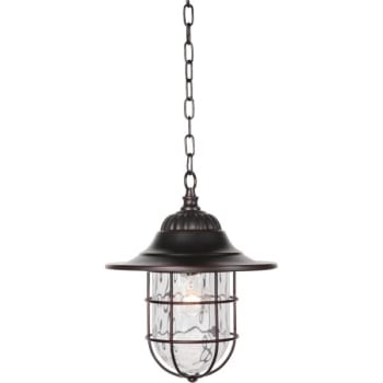 Image for Craftmade™ Fairmont 11.5 in. 1-Light Outdoor Pendant Fixture (Oiled Bronze) from HD Supply