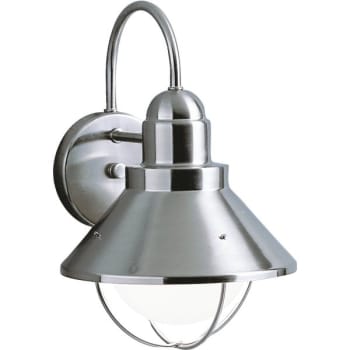 Kichler® Seaside 8 X 12 In. 1-Light Outdoor Lantern (Brushed Nickel)