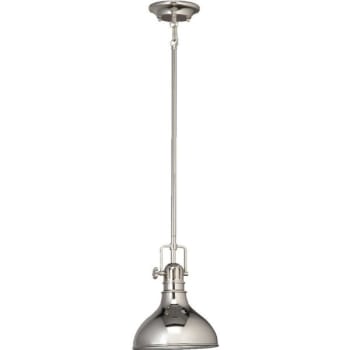 Image for Kichler® 1-Light Pendant Fixture w/ Clear Fresnel Glass (Polished Nickel) from HD Supply