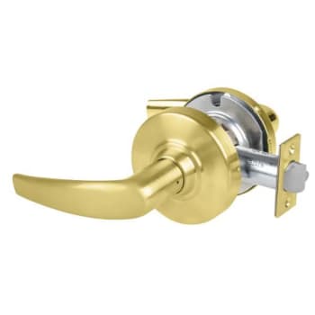 Image for Schlage Alx Passage Lockset, Athens Lever, Keyless, Satin Brass, Non-handed from HD Supply