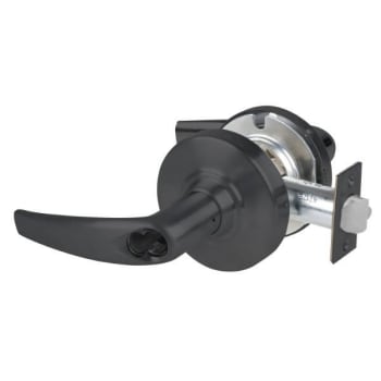 Image for Schlage Alx Office Lockset, Athens Lever, Lfic Housing, Flat Black, Non-Handed from HD Supply