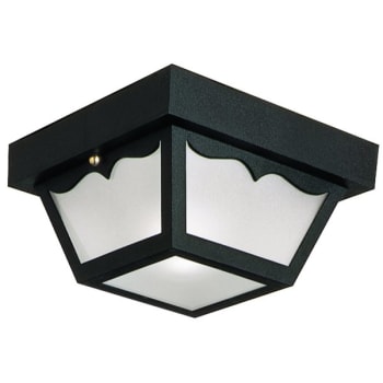 Design House® 5.5 In. 2-Light Outdoor Ceiling Fixture (Black)