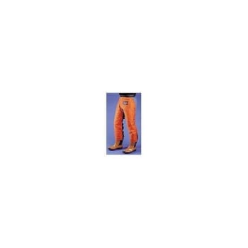 Chainsaw Chaps, 33" Long, Water Resistant, Orange, Package Of 1 Pair