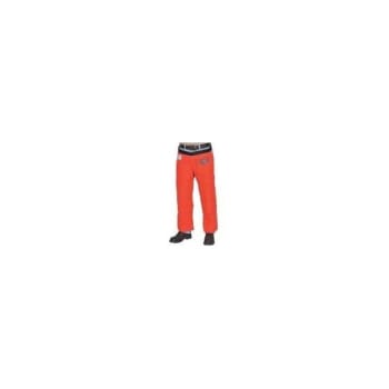 Chainsaw Chaps, 39" Long, Water Resistant, Orange, Package Of 1 Pair