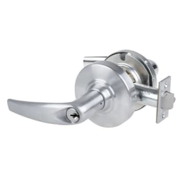 Image for Schlage Alx Classroom Lockset, Athens, S123 Keyway, Satin Chrome, Non-Handed from HD Supply