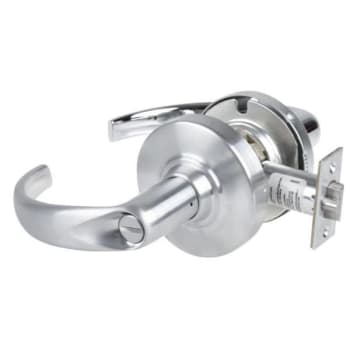 Image for Schlage Alx Privacy Lockset, Sparta Lever, Keyless, Satin Chrome, Non-Handed from HD Supply