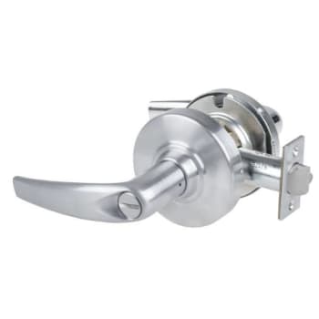 Image for Schlage Alx Privacy Lockset, Athens Lever, Keyless, Satin Chrome, Non-Handed from HD Supply