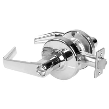 Image for Schlage Alx Privacy Lockset, Saturn Lever, Keyless, Bright Chrome, Non-Handed from HD Supply