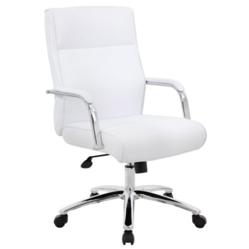 Boss Modern Executive Conference Chair, White