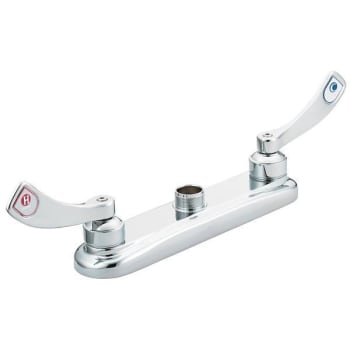 Image for Moen M-Dura Chrome Wrist Blade Two-Handle Kitchen Faucet from HD Supply
