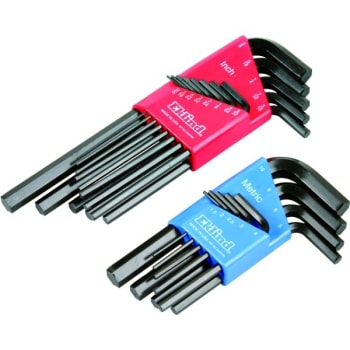 Image for Eklind® 22-Piece Fractional/Metric Hex-L® Key Combo Set from HD Supply