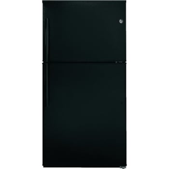 Image for GE® 21.2 Cubic Feet Top-Freezer Refrigerator, ENERGY STAR®, Black, Optional Icemaker 501233 from HD Supply