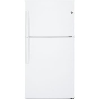 Image for GE® 21.9 Cu. Feet Top-Freezer Refrigerator,ENERGY STAR®, White, Optional Icemaker 501233 from HD Supply