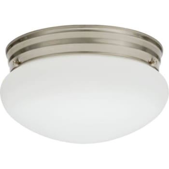 Lithonia Lighting® 9" Round LED Mushroom Light, 3000K, Brushed Nickel
