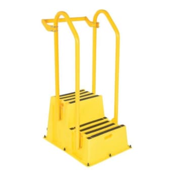 Image for Vestil Yellow 1 Step Nestable Step Ladder With Handrails from HD Supply
