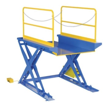 Image for Vestil Ground Lift Scissor Table 3,000 Pound Capacity 52x84 from HD Supply