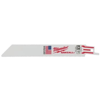 Milwaukee® 6" Thin Kerf Sawzall® Blade, 18 Teeth Per Inch, Package Of 5