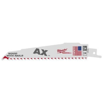 Milwaukee® 6" Sawzall Blade, 5 Tpi, Package Of 5