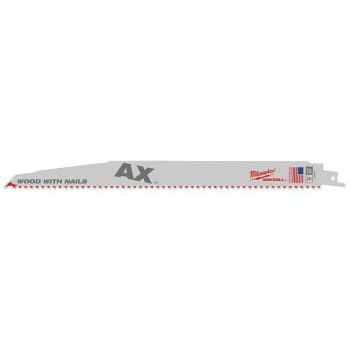 Milwaukee Sawzall 12 In. 5 TPI Bi-Metal Reciprocating Saw Blade, 5-Pack