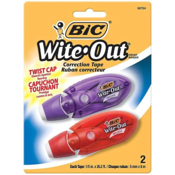 Image for Bic® Wite-Out® Correction Tape 1/6  X 237-1/16 Inch, Package Of 2 from HD Supply
