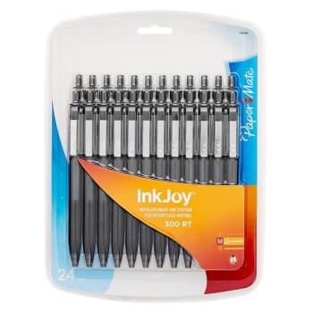 Image for Paper Mate® Inkjoy® 1.0 Millimeter Blue-Retractable Ballpoint Pen Package Of 24 from HD Supply