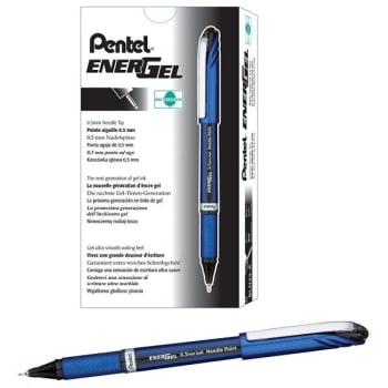 Image for Pentel® Energel™ 0.5 mm Black Ink Fine Point-Liquid Gel Pen, Package Of 12 from HD Supply