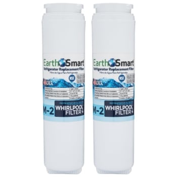 Earthsmart M-2 Refrigerator Replacement Filter For Whirlpool Filter 4, Package Of 2