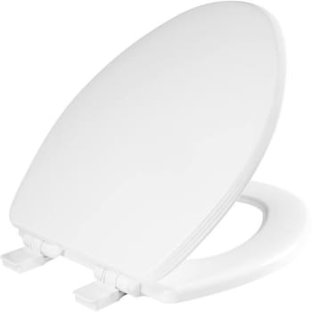 Bemis® Ashland Elongated Enameled Wood Toilet Seat (White) (6-Pack)