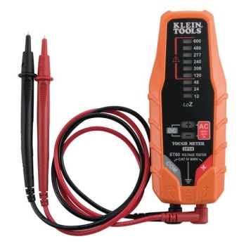 Klein Tools Digital Ac/Dc Electronic Voltage Tester (Orange)