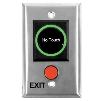 Image for Sdc 475 Series Infrared No Touch Exit Touchplate, Stainless Steel Finish from HD Supply