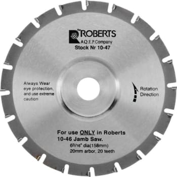 Image for Qep Silver 20-Tooth Carbide Tip Saw Blade Case Of 6 from HD Supply