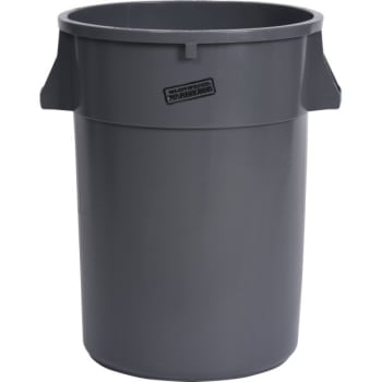 Image for Maintenance Warehouse® 44 Gallon Round Waste Receptacle w/ Handle (Gray) from HD Supply
