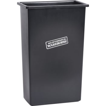 Maintenance Warehouse® 23 Gallon Rectangular Waste Receptacle (Black)
