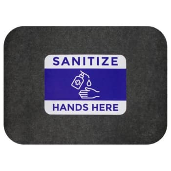 Image for M+A Matting Sure Stride Impressions Mat, Sanitize Hands Here, Case Of 6 from HD Supply