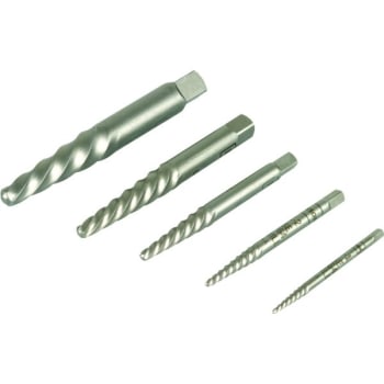 Image for Irwin 5-Piece Spiral Flute Screw Extractor Kit from HD Supply