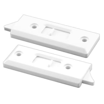 Image for 3-1/4 In., White Plastic, Spring-Loaded Tilt Latch 1-Pair (2-Pack) from HD Supply