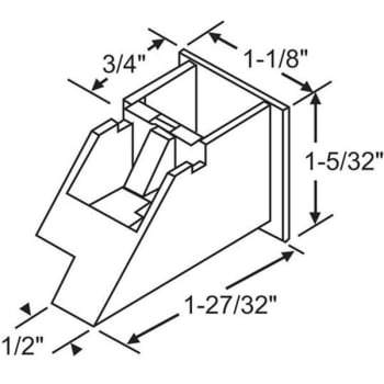 Image for Balance Top Sash Guide Left Hand, Package Of 50 from HD Supply