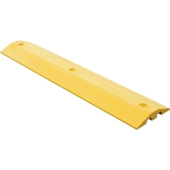 2 X 10 X 48 Yellow Plastic Speed Bump With Channels